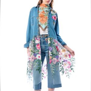 Aratta Celine Denim Maxi Skirt Jacket (NWT)